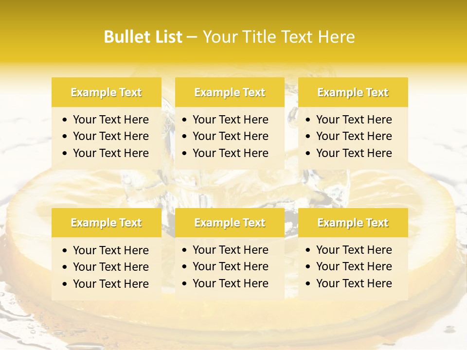 Leaf Drops Ingredient PowerPoint Template
