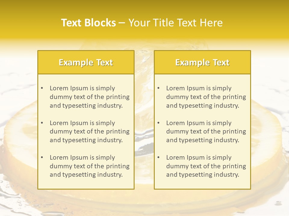Leaf Drops Ingredient PowerPoint Template