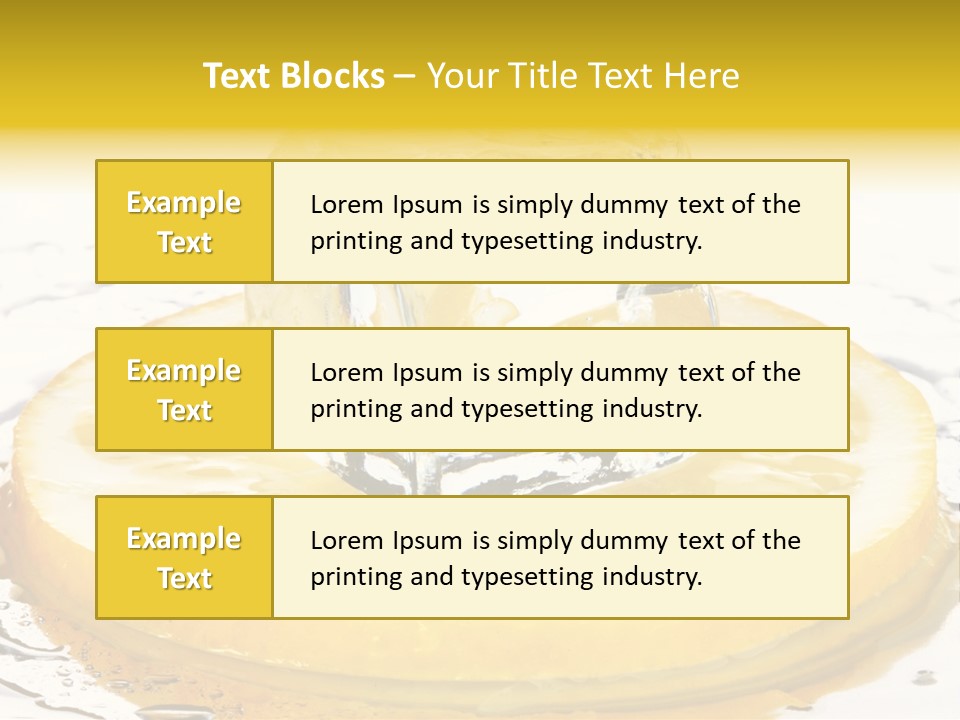 Leaf Drops Ingredient PowerPoint Template