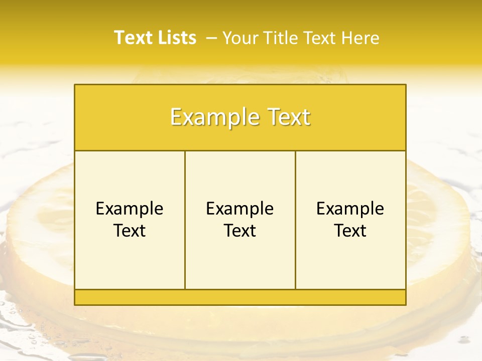 Leaf Drops Ingredient PowerPoint Template