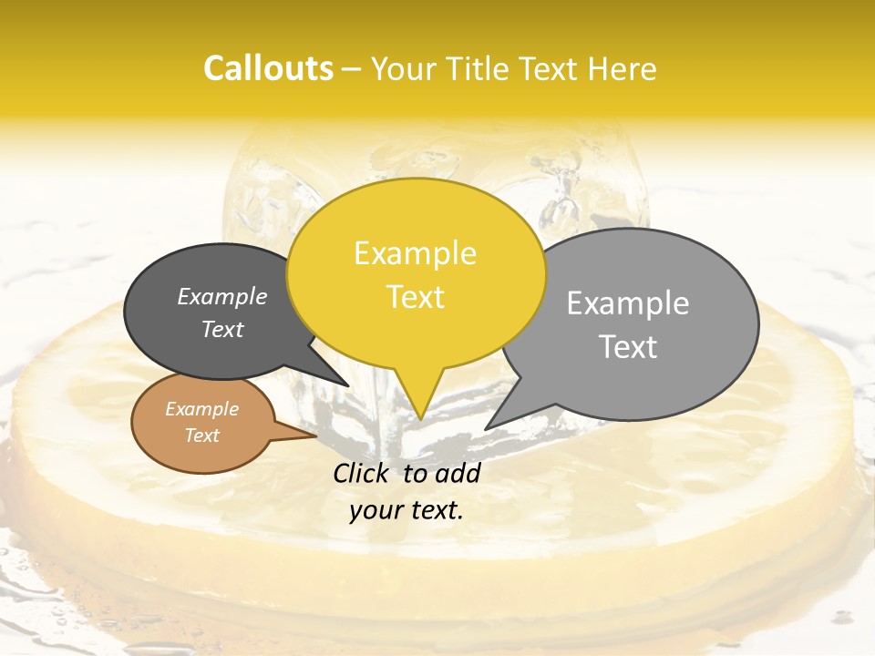 Leaf Drops Ingredient PowerPoint Template