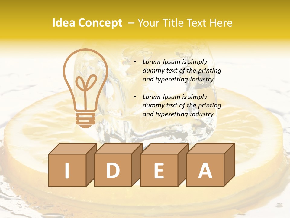 Leaf Drops Ingredient PowerPoint Template