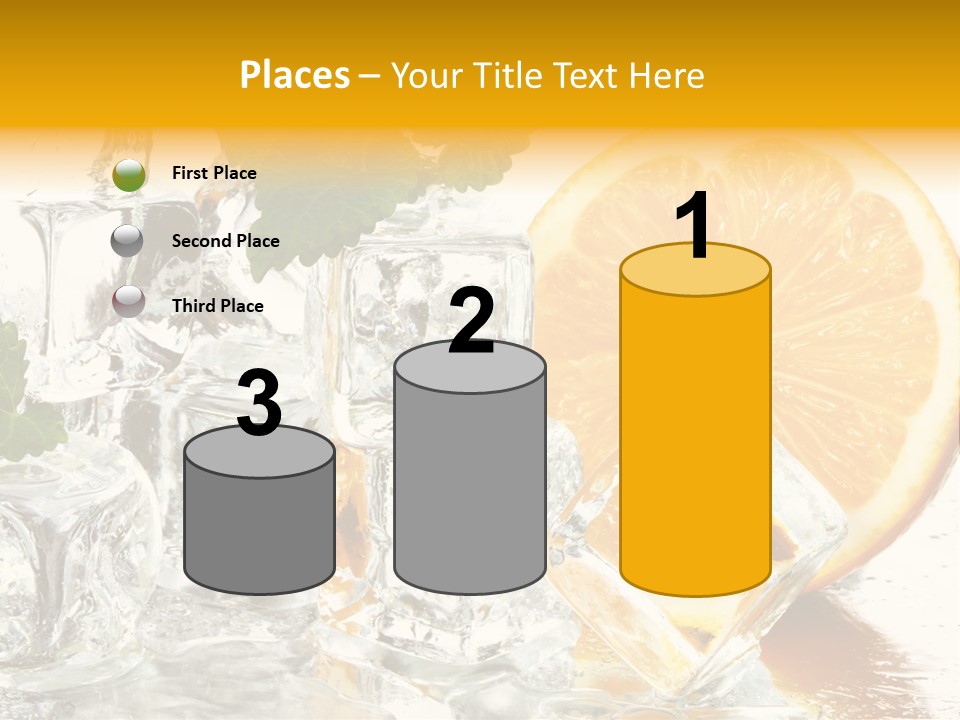 Orange Ice PowerPoint Template