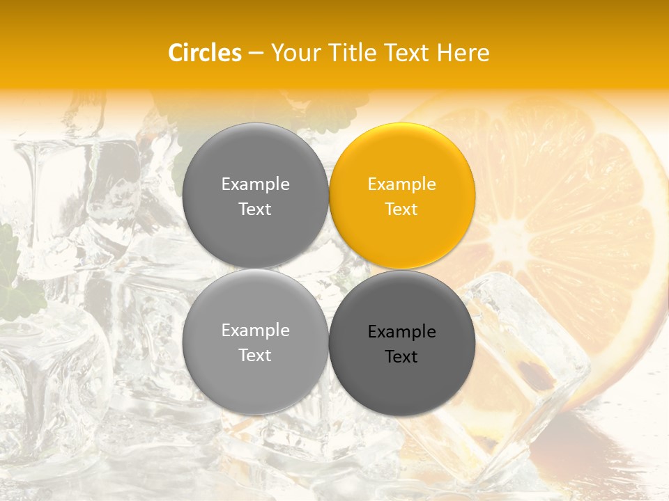 Orange Ice PowerPoint Template