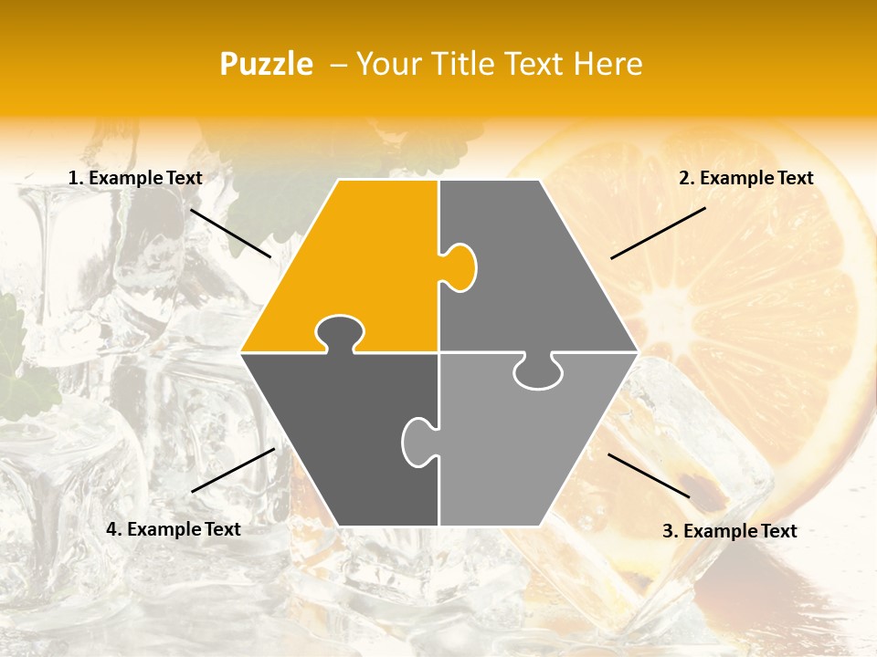 Orange Ice PowerPoint Template