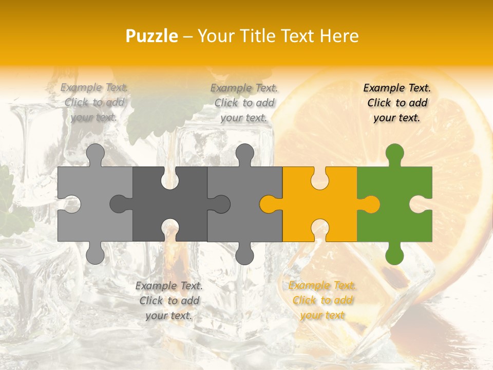 Orange Ice PowerPoint Template