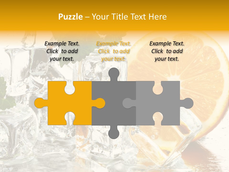 Orange Ice PowerPoint Template