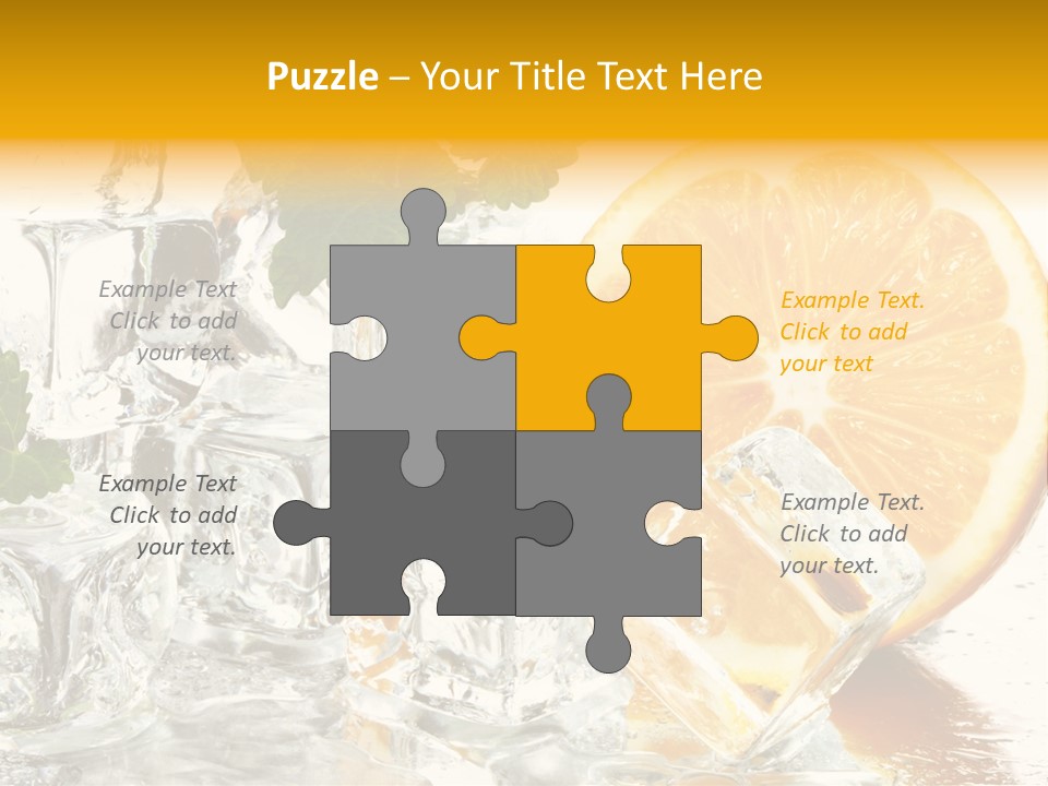 Orange Ice PowerPoint Template