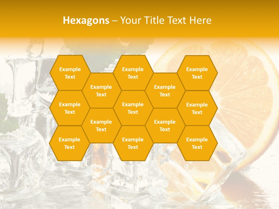 Orange Ice PowerPoint Template