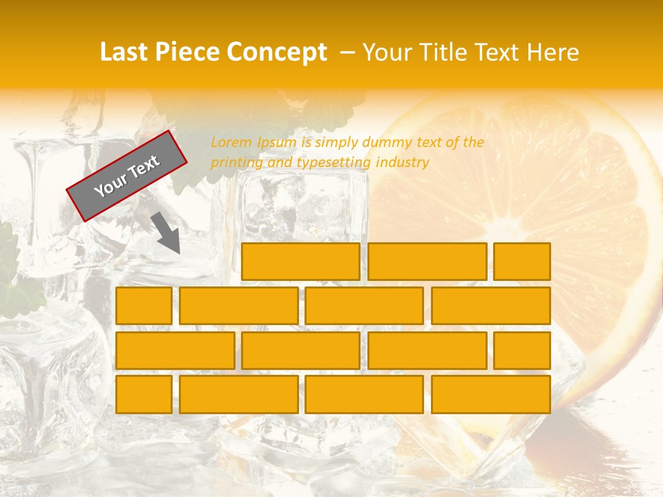 Orange Ice PowerPoint Template