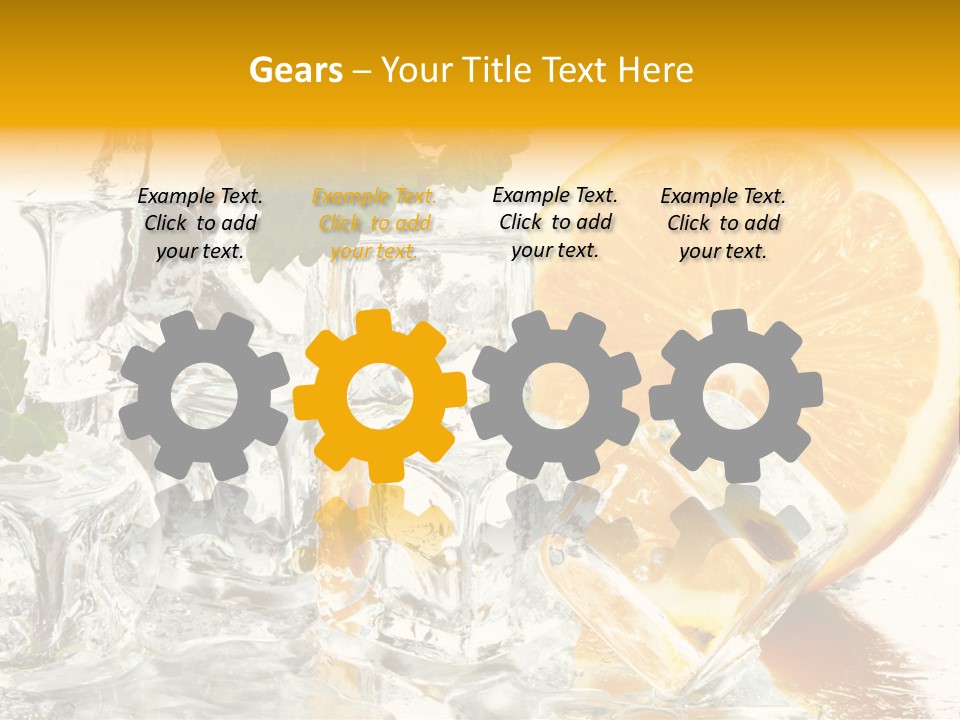 Orange Ice PowerPoint Template