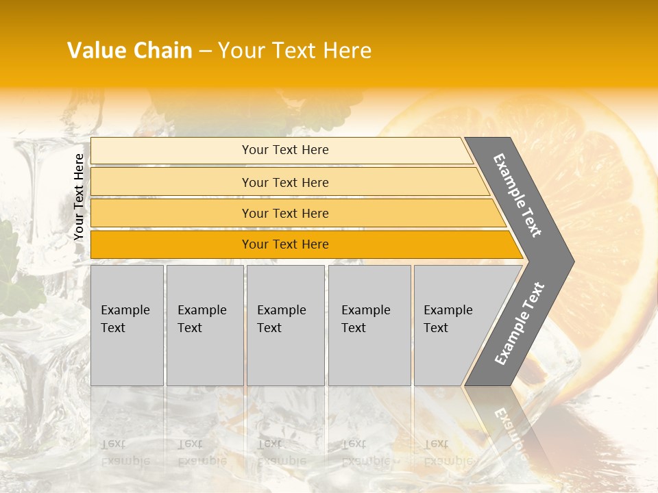Orange Ice PowerPoint Template