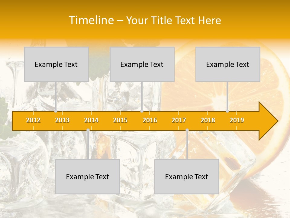 Orange Ice PowerPoint Template