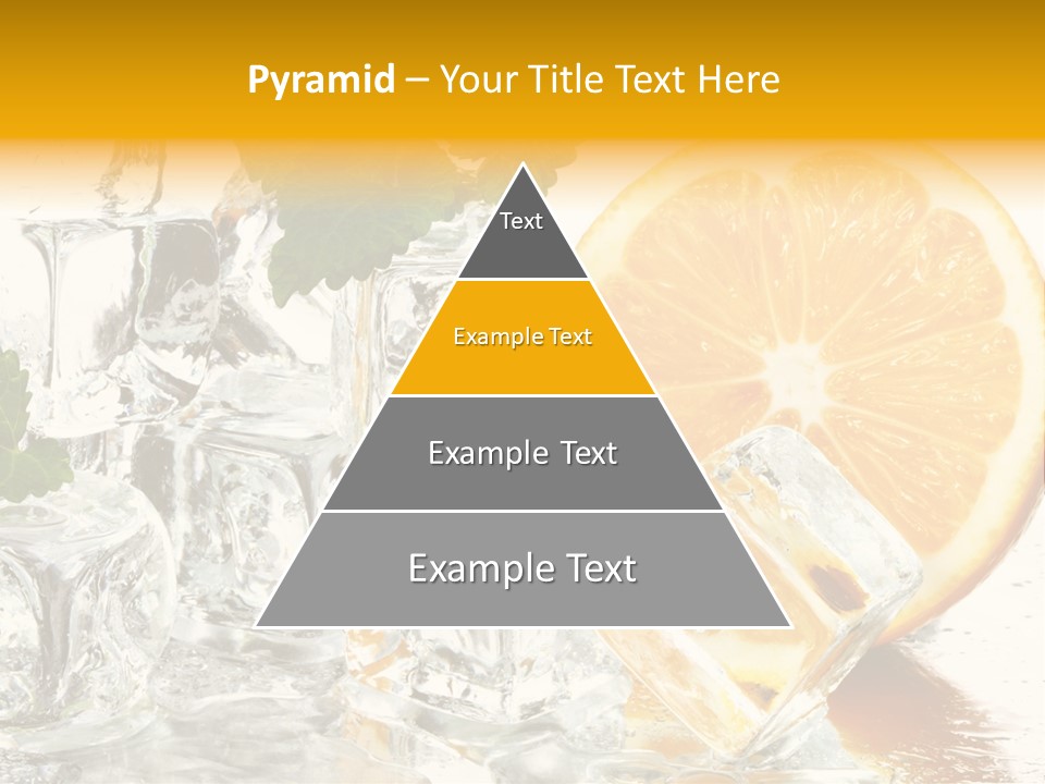 Orange Ice PowerPoint Template