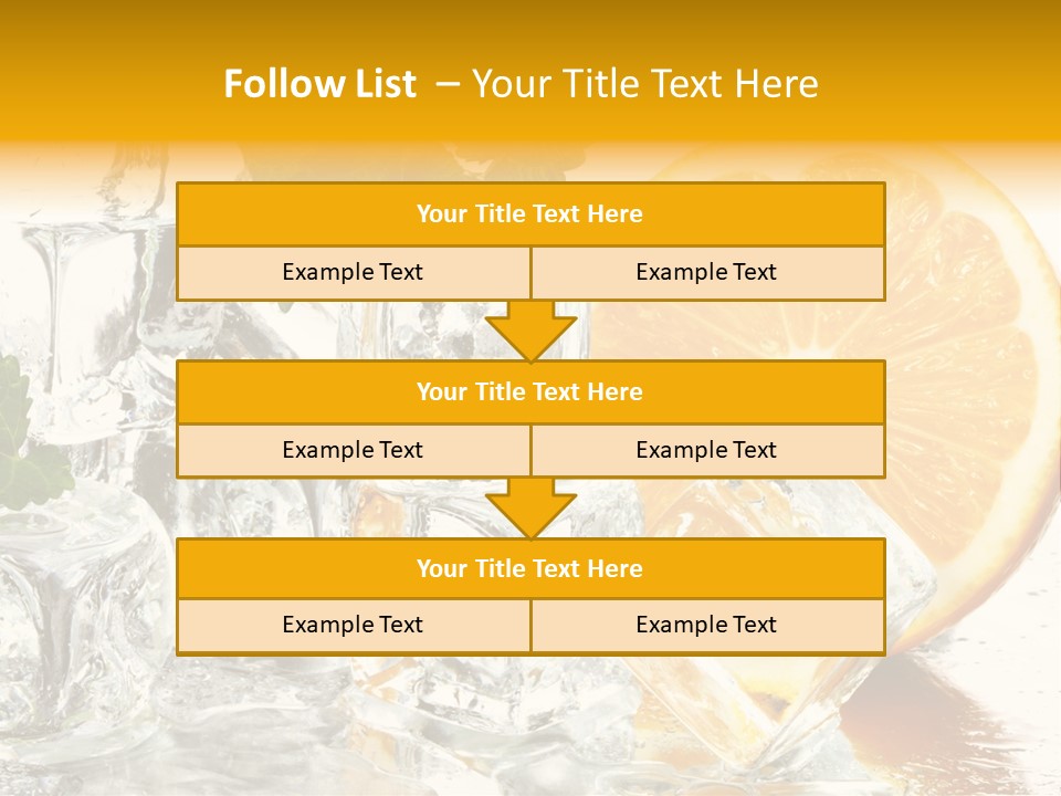 Orange Ice PowerPoint Template