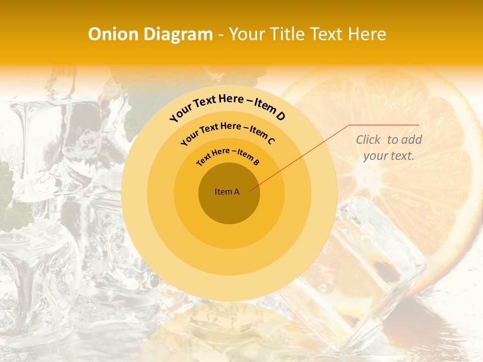 Orange Ice PowerPoint Template