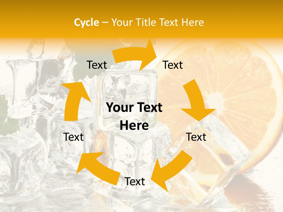 Orange Ice PowerPoint Template