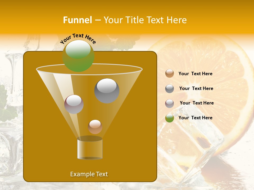 Orange Ice PowerPoint Template