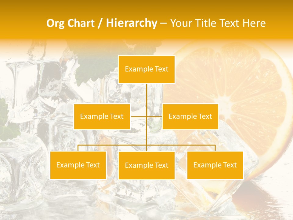 Orange Ice PowerPoint Template