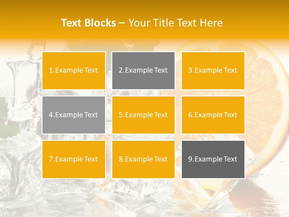 Orange Ice PowerPoint Template