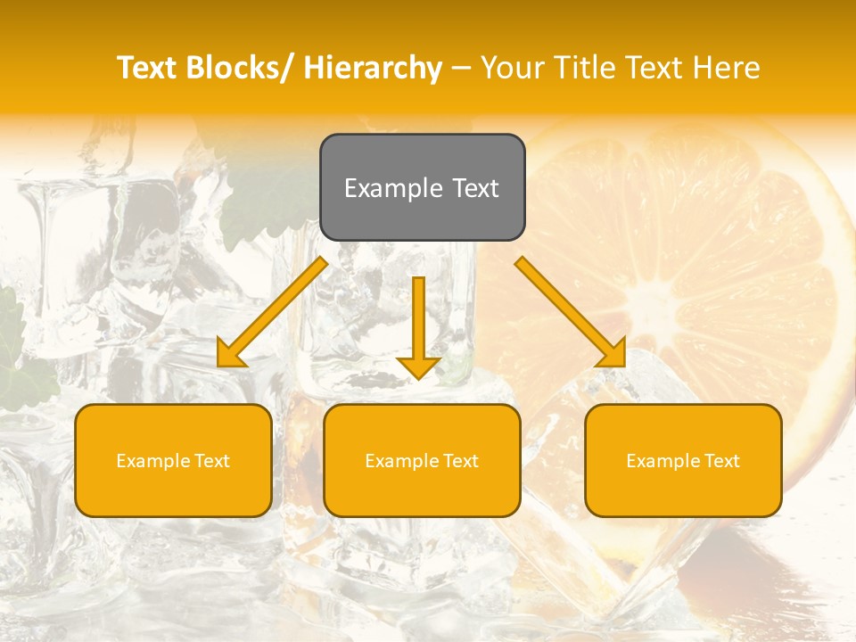 Orange Ice PowerPoint Template
