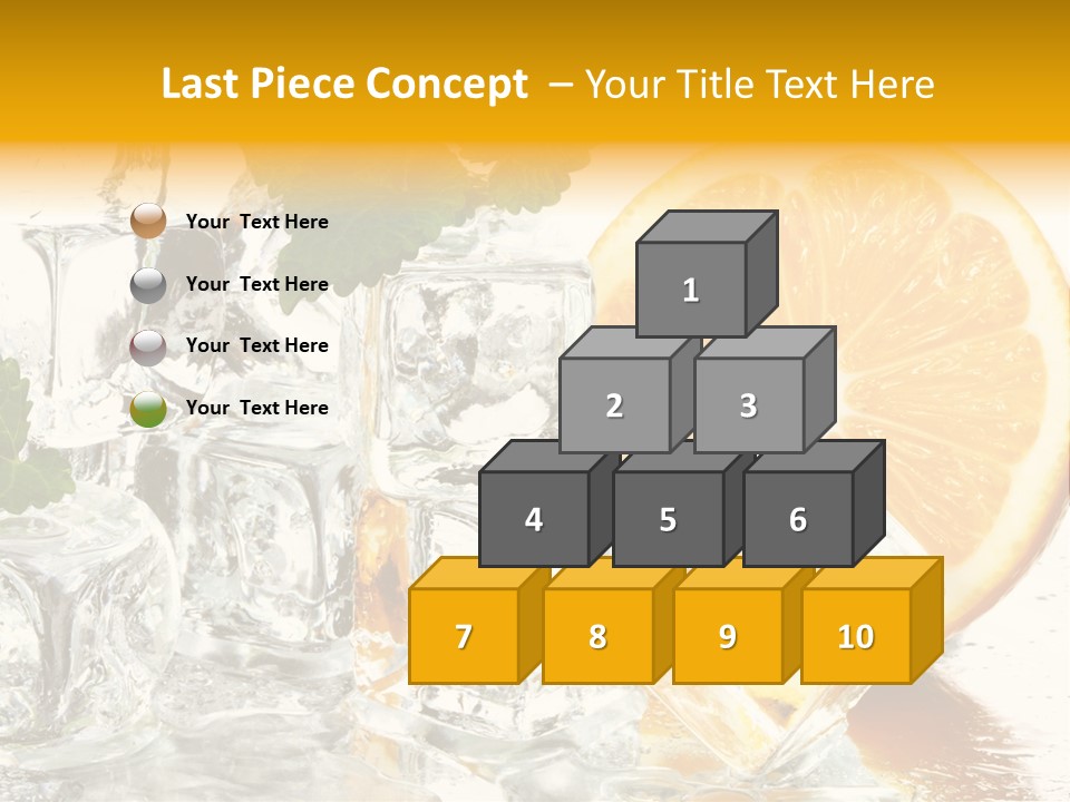 Orange Ice PowerPoint Template
