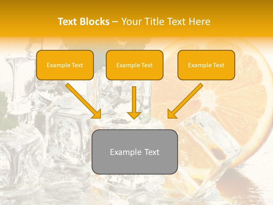 Orange Ice PowerPoint Template