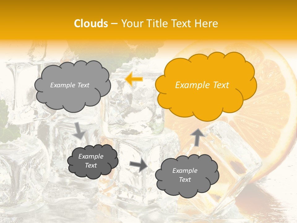 Orange Ice PowerPoint Template