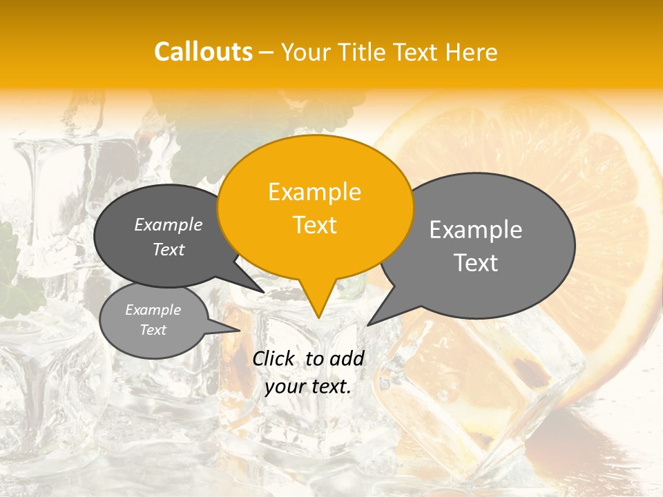 Orange Ice PowerPoint Template