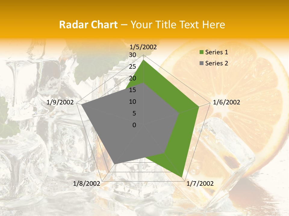 Orange Ice PowerPoint Template