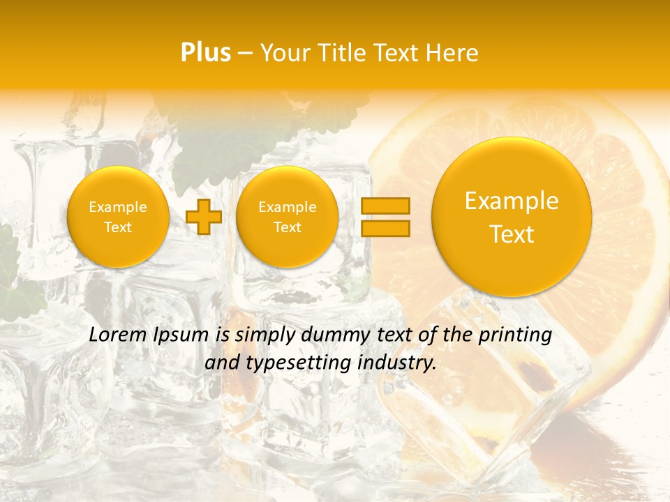 Orange Ice PowerPoint Template