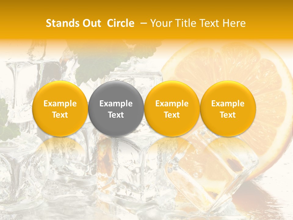 Orange Ice PowerPoint Template