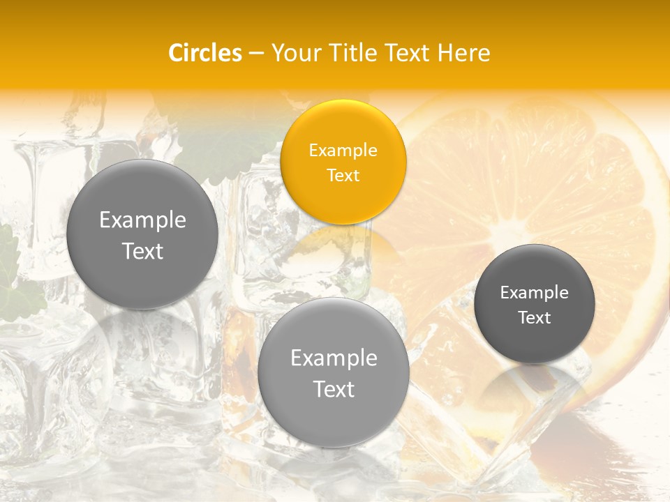 Orange Ice PowerPoint Template