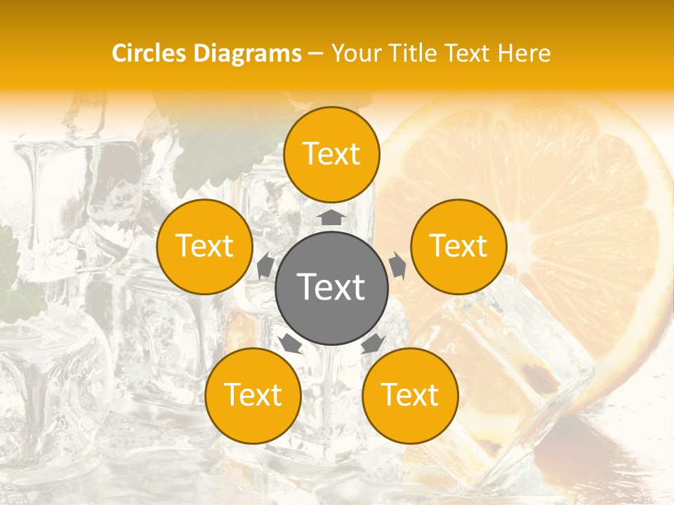 Orange Ice PowerPoint Template