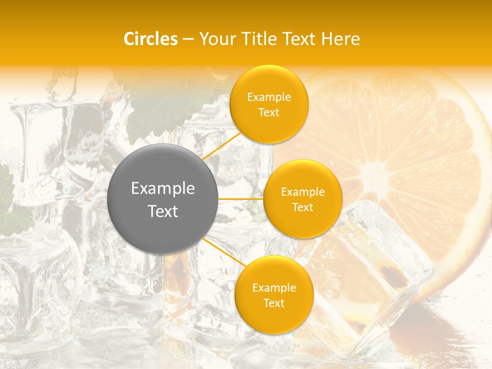 Orange Ice PowerPoint Template