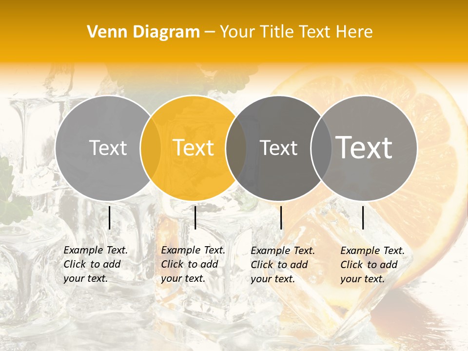 Orange Ice PowerPoint Template
