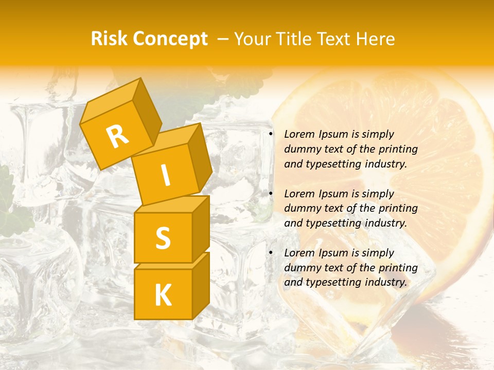 Orange Ice PowerPoint Template