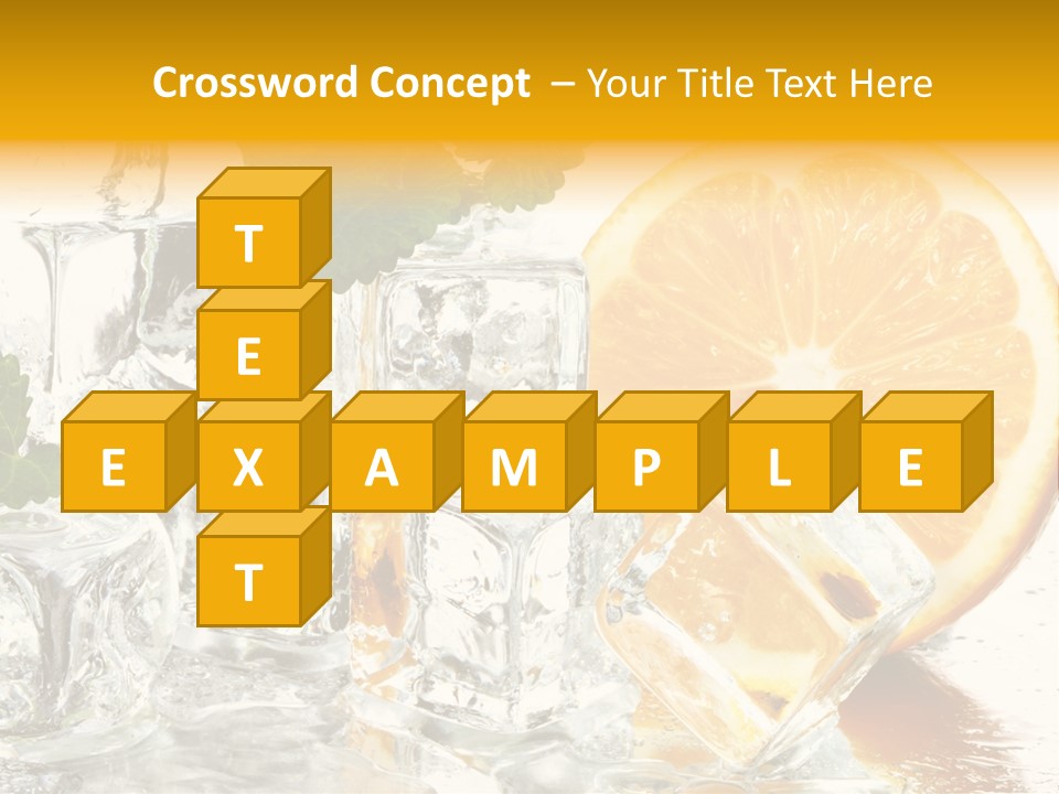 Orange Ice PowerPoint Template