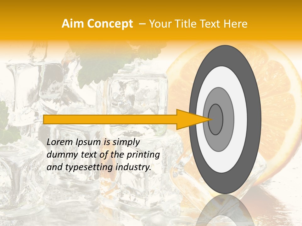 Orange Ice PowerPoint Template