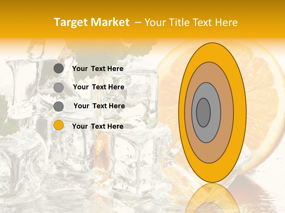 Orange Ice PowerPoint Template