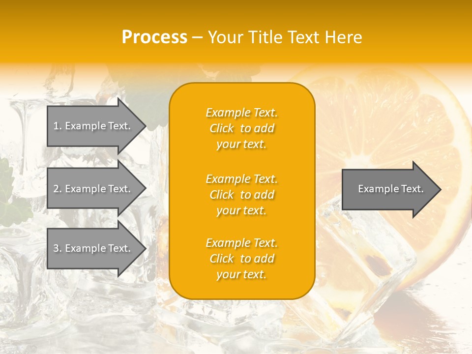Orange Ice PowerPoint Template