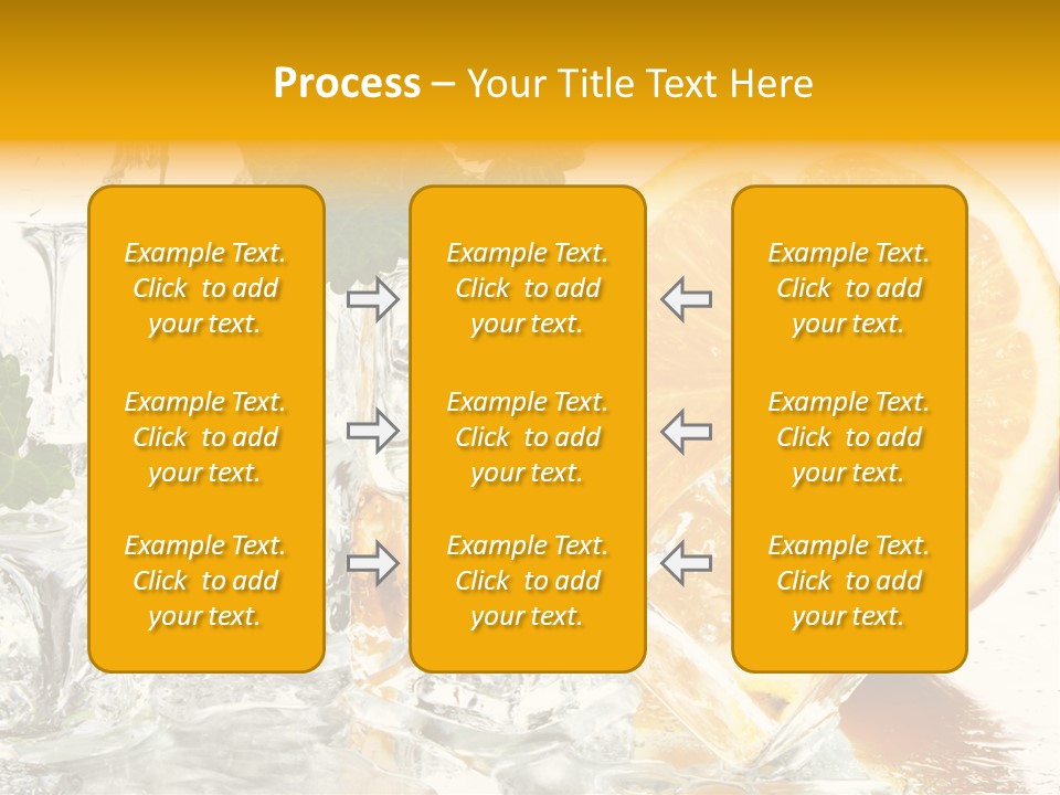 Orange Ice PowerPoint Template