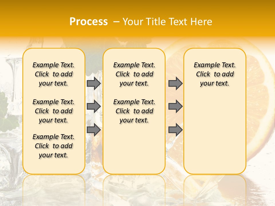 Orange Ice PowerPoint Template