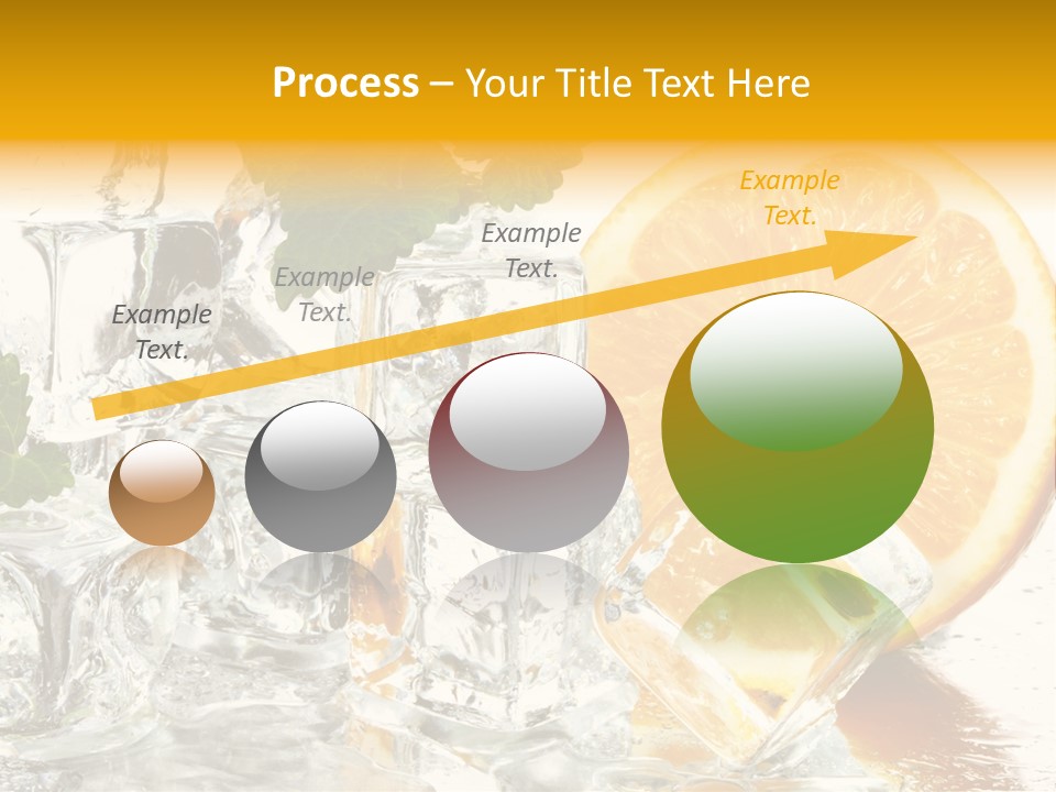 Orange Ice PowerPoint Template