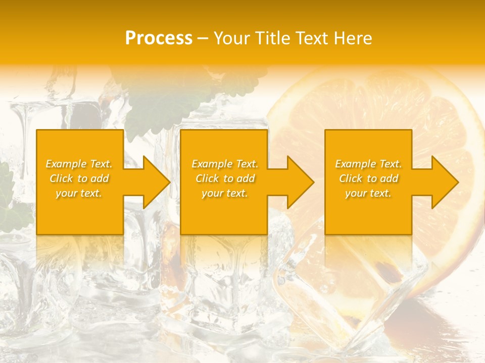 Orange Ice PowerPoint Template
