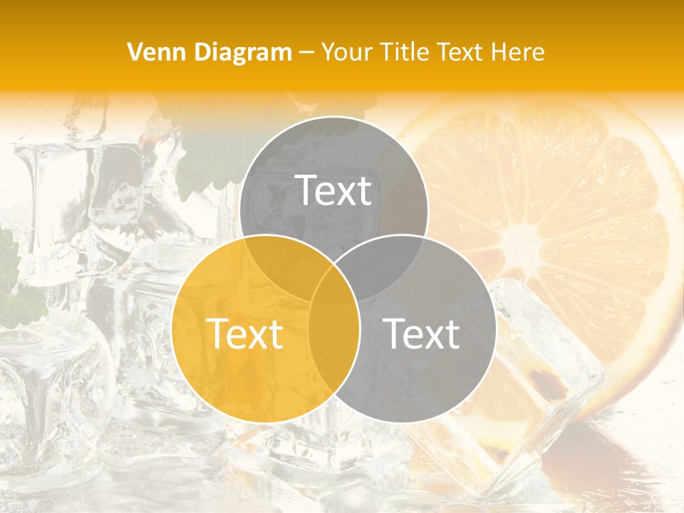 Orange Ice PowerPoint Template