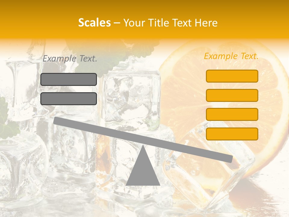 Orange Ice PowerPoint Template