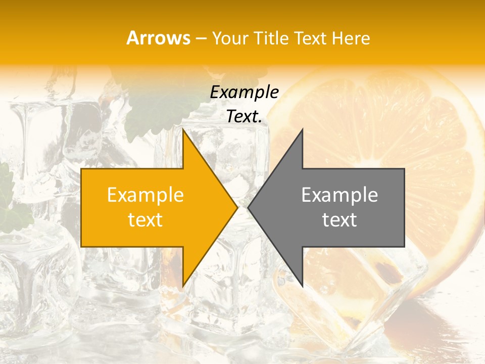 Orange Ice PowerPoint Template