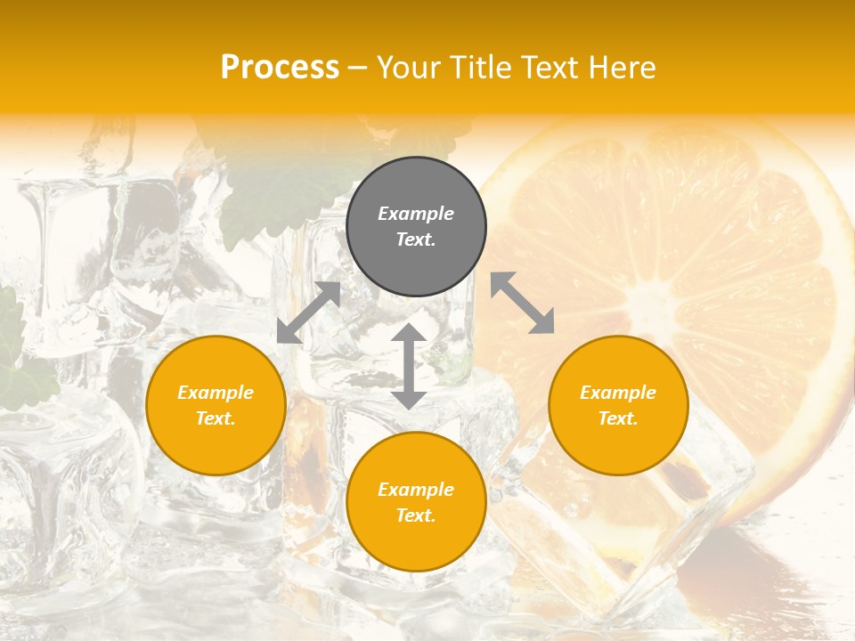 Orange Ice PowerPoint Template