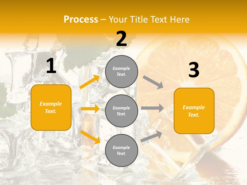 Orange Ice PowerPoint Template
